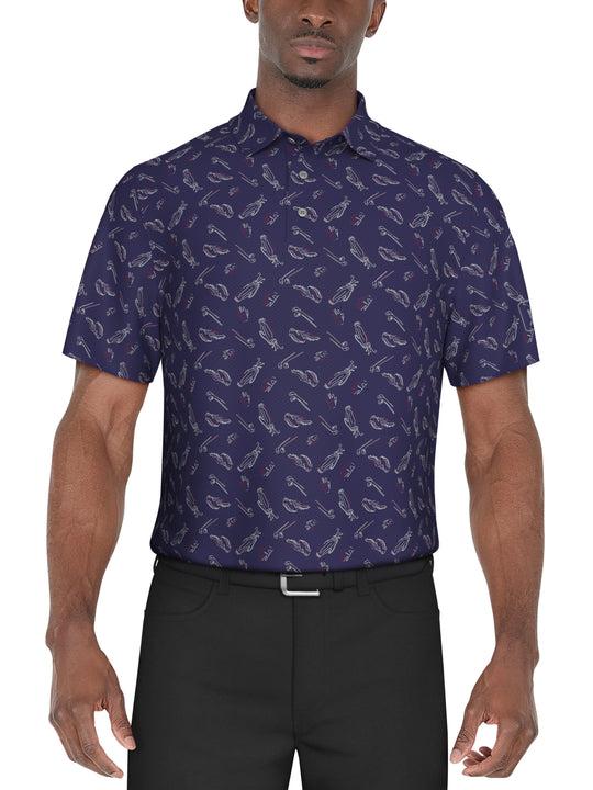Men's Solarized Golf Print Golf Polo