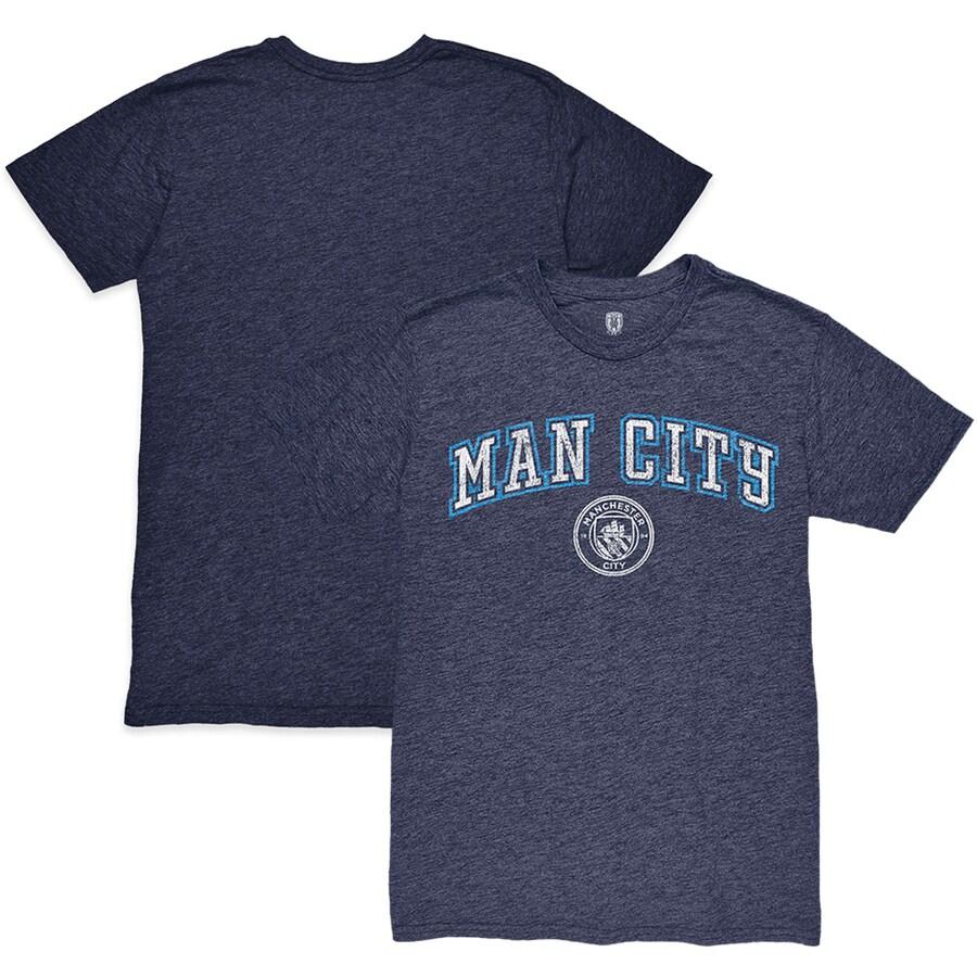 Manchester City 1863FC Wordmark Twisted Tri-Blend Slub T-Shirt - Heather Navy