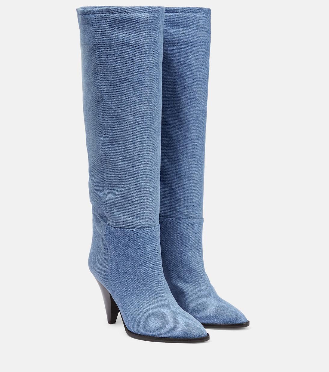 Isabel Marant Ririo denim knee-high boots