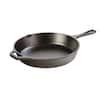 10.25 in. Cast Iron Skillet in Black with Pour Spout