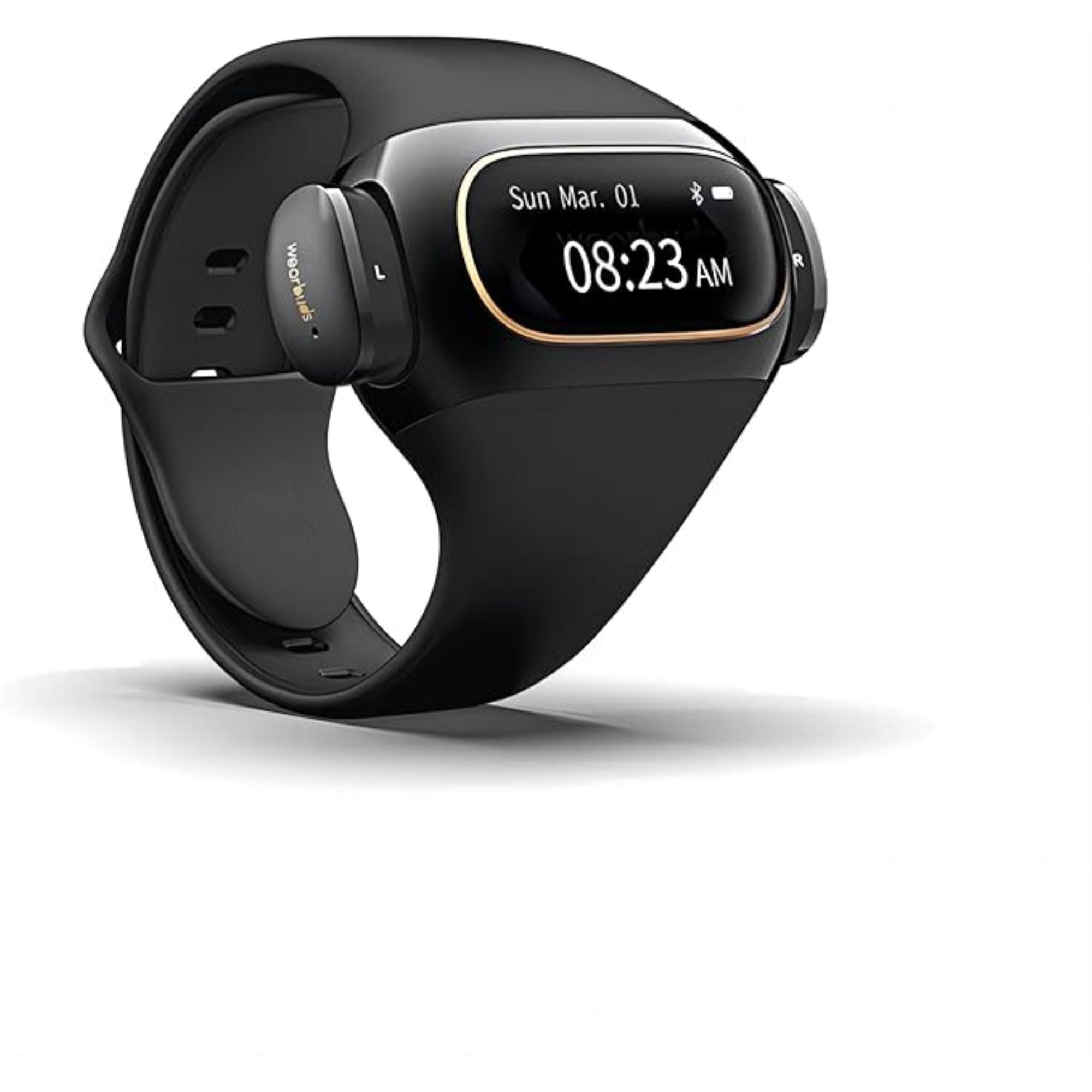 Aipower Wearbuds Smart Watch with Wireless Earbuds black