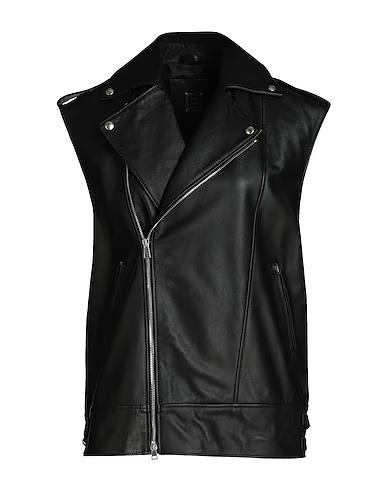 LEATHER OVERSIZE BIKER VEST