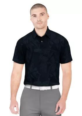 Men's Palm-Print Performance Golf Polo Shirt