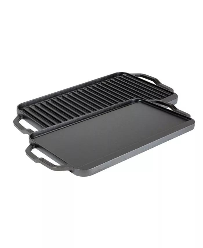 Chef Collection 10" Chef Style Rectangle Reversible Grill, Griddle Cookware