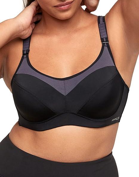Adore Me | Womens Sports Bras| Maho Contour Plus | High-Impact Sport Bras with Full Coverage | Available in 38DD-42DDD