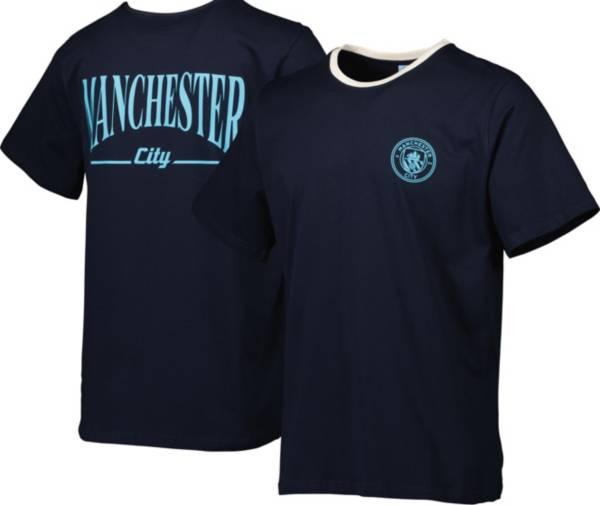 Sport Design Sweden Manchester City Two-Hit Wordmark Navy T-Shirt