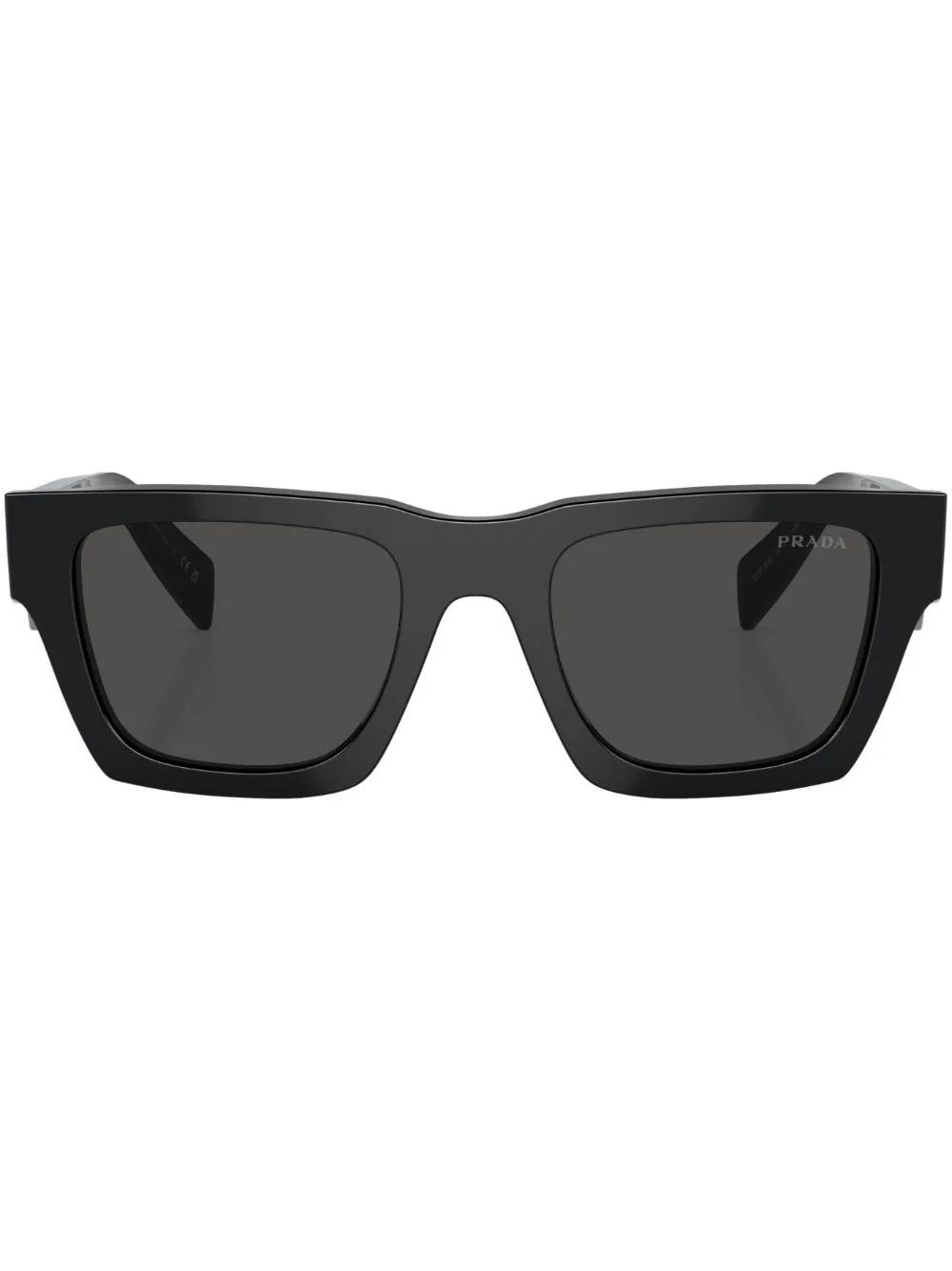 Logo-lettering square sunglasses