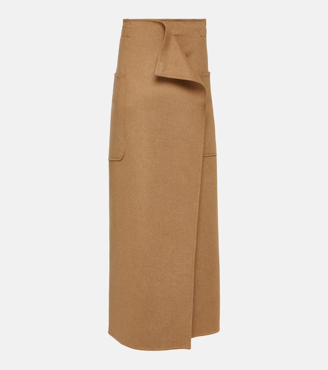 Max Mara Carbone camel hair maxi skirt